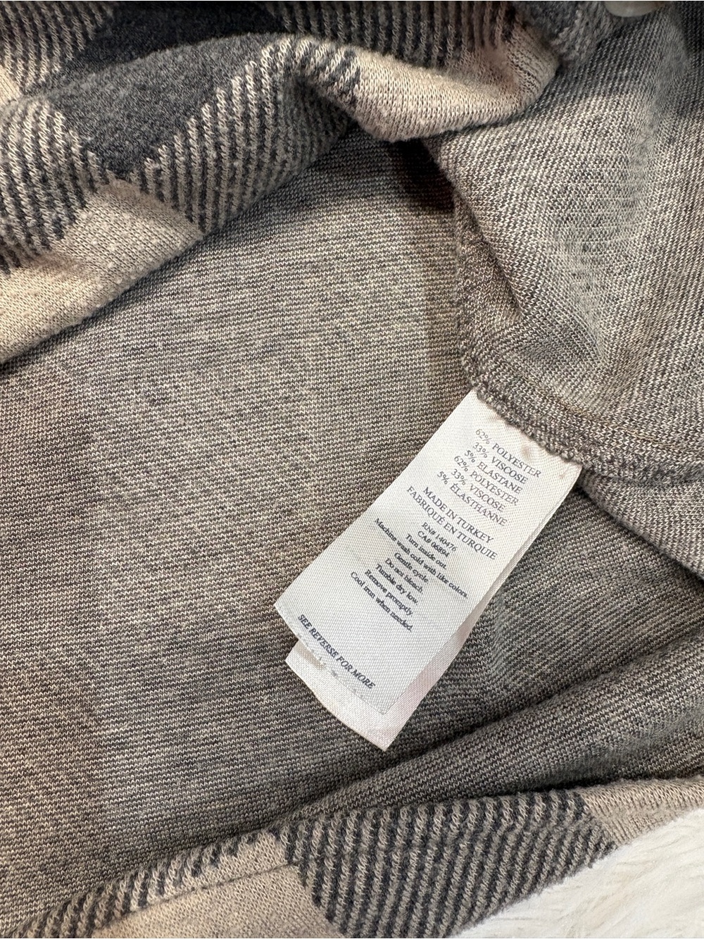 Faherty Legend™ Sweater Shirt in Tan Charcoal Buffalo Check - Picture 6 of 7